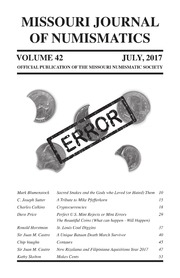 Missouri Journal of Numismatics (2017)