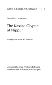 The Kassite Glyptic of Nippur