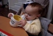 Cup Drinking Baby