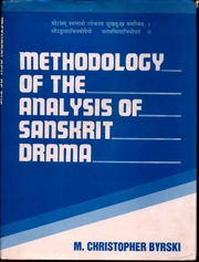 Methodology Of The Analysis Of Sanskrit Drama M Ch...