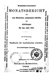 Musikalisch literarischer Monatsbericht (1901)