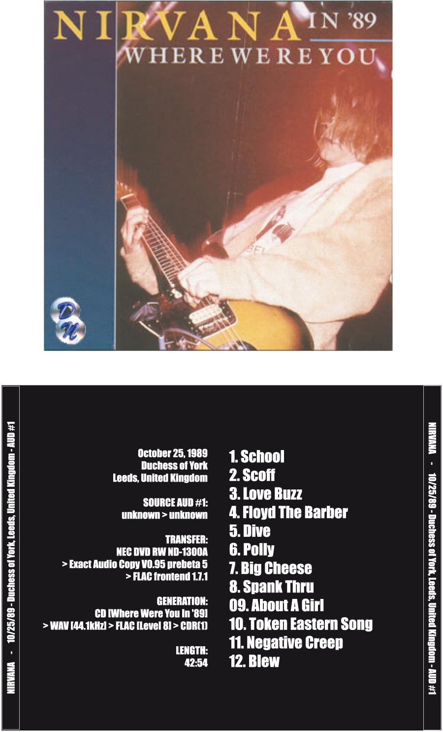 Nirvana Live - October 25, 1989 : Free Download, Borrow, and 