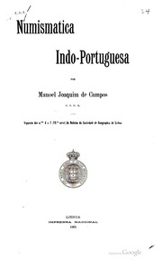 Numismatica Indo Portuguesa   Manoel Joaquim de Ca...