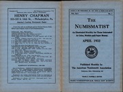 The Numismatist, April 1932