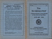 The Numismatist, January 1932