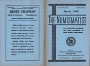 The Numismatist, March 1940