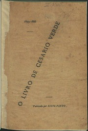 Cover of edition OLivroDeCesrioVerde1873-1886