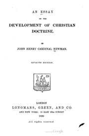 An essay on the development of christian doctrine