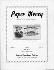 Paper Money (First Quarter 1966)