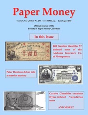 Paper Money (July/August 2015)