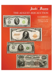 The August 2020 Auction (U.S. Currency)