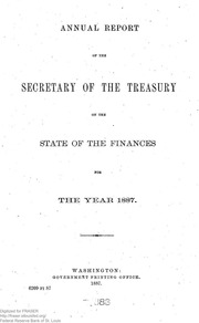 Report of the Secretary of the Treasury on the State of the Finances (1887)