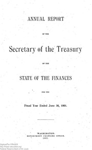 Report of the Secretary of the Treasury on the State of the Finances (1901)