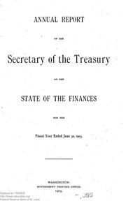 Report of the Secretary of the Treasury on the State of the Finances (1903)