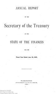 Report of the Secretary of the Treasury on the State of the Finances (1905)