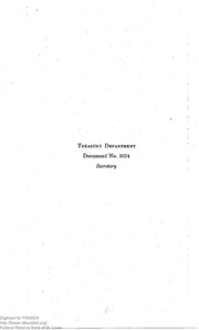 Report of the Secretary of the Treasury on the State of the Finances (1930)