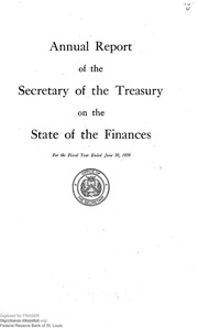 Report of the Secretary of the Treasury on the State of the Finances (1959)