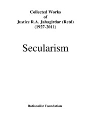 SECULARISM   ENGLISH   R. A. JAHAGIRDAR