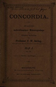 Friedrich Wilhelm Sering   Concordia  Auswahl mehr...