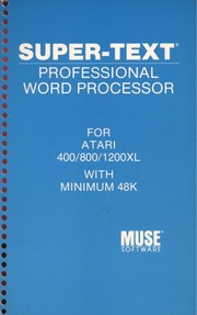 Muse's Super Text manual