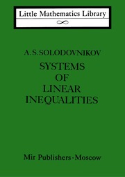Systems of Linear Inequalities (Little Mathematics...