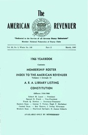 The American Revenuer (1966, no. 3, part II, yearbook)