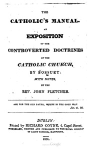 Cover of edition TheCatholicsManual1824