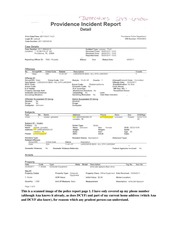 The June 17th Police Report Given To My Husband