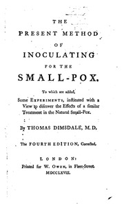 The present method of inoculating for the small po...