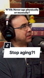 I don’t want to interact with people either, Gus. #wouldyourather #podcasts #aging