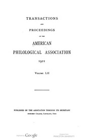 Transactions and proceedings of the American Philo...