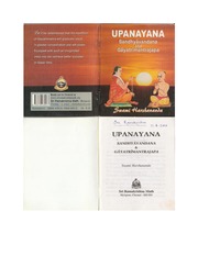 Upanayana Sandhyavandana And Gayatrimantrajapa