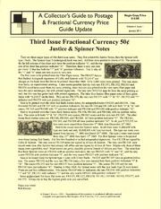 A Collector's Guide to Postage & Fractional Currency Price Guide Update