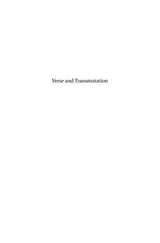 Verse and transmutation : a corpus of Middle Engli...