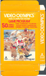 Video Olympics (Atari 2600) 48 Bit 900dpi Box, Car