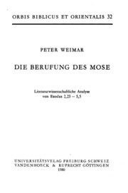 Die Berufung Des Mose: Literaturwissenschaftliche ...