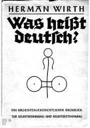 Wirth, Herman   Was heißt Deutsch (2. Auflage 1934