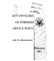 Key officers of foreign service posts