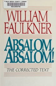 Cover of edition absalomabsalom0000faul