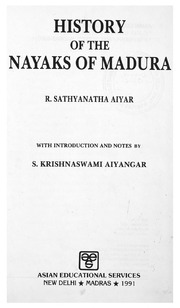 ACL ARCH 00213 History of the Nayaks of Madura