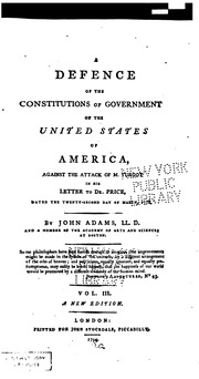 Cover of edition adefenceconstit00adamgoog