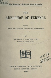 Cover of edition adelphoeofterenc00tereuoft