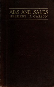 Cover of edition adssalesstudyofa00cassrich