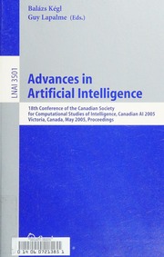 Cover of edition advancesinartifi0000cana_c6a6