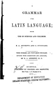 Grammar Of The Latin Language 76