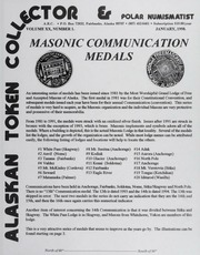 The Alaskan Token Collector & Polar Numismatist: 1998