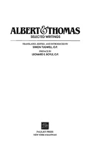 Albert & Thomas Writings