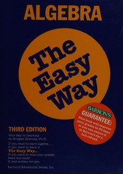 Cover of edition algebraeasyway0000down