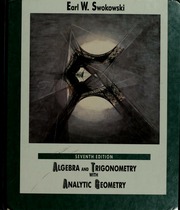 Cover of edition algebratrigonome00swok