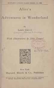 Cover of edition alicesadventures00carr_9